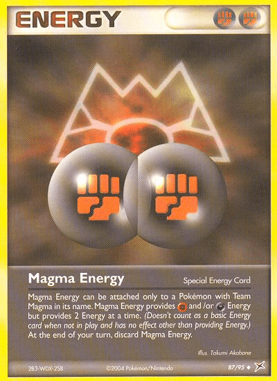 Magma Energy — Team Magma vs Team Aqua Pokémon TCG card by Takumi Akabane