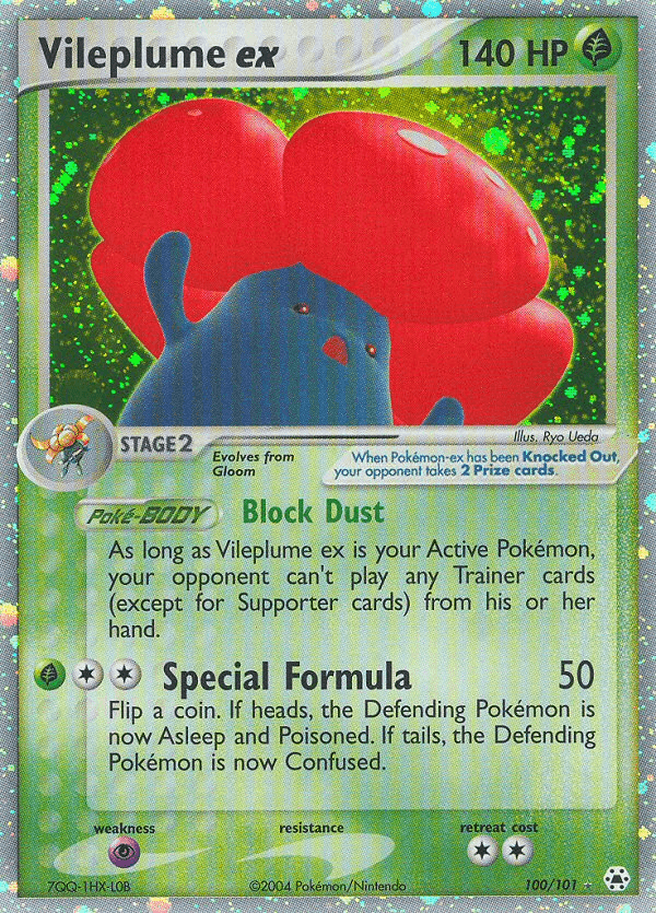Vileplume ex — Pokémon TCG card