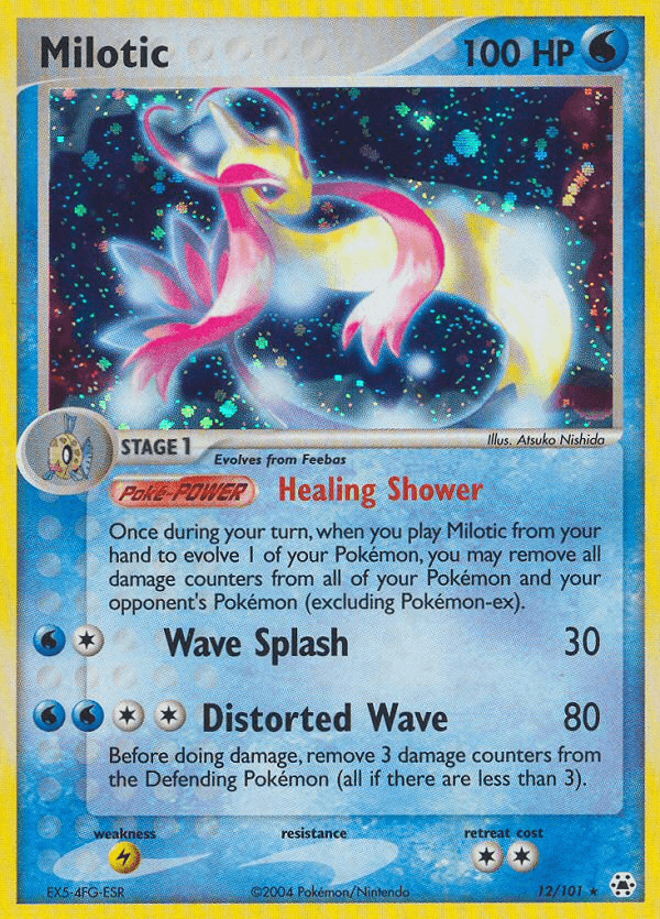 Milotic — Hidden Legends Pokémon TCG card by Atsuko Nishida