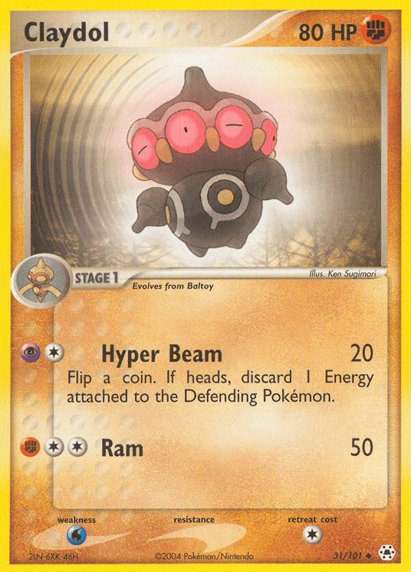 Claydol - 31/101 — Hidden Legends Pokémon TCG card by Ken Sugimori