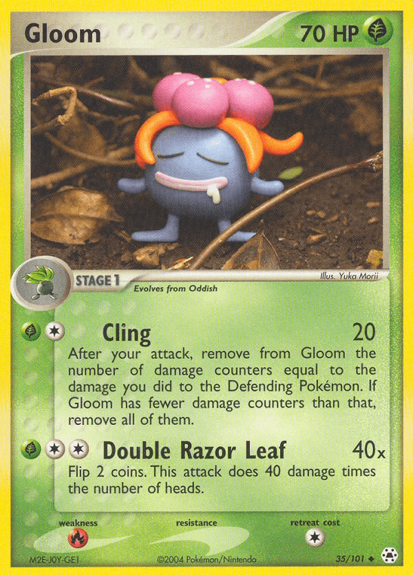 Gloom — Hidden Legends Pokémon TCG card by Yuka Morii