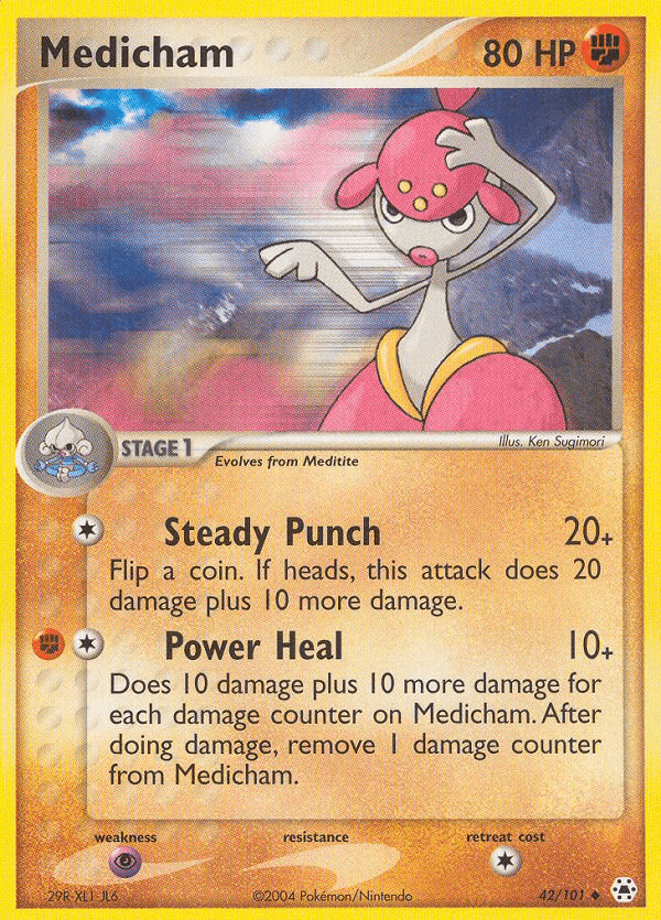 Medicham - 42/101 — Hidden Legends Pokémon TCG card by Ken Sugimori