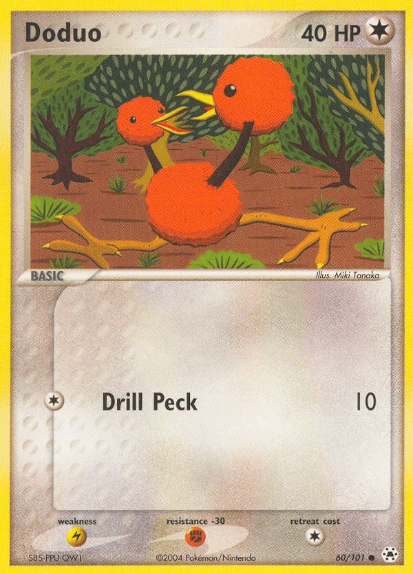 Doduo — Hidden Legends Pokémon TCG card by Miki Tanaka