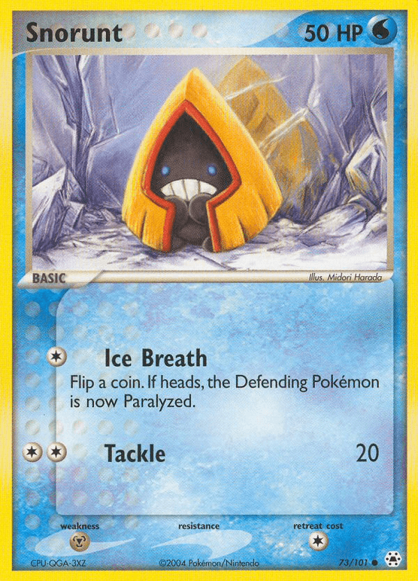 Snorunt — Hidden Legends Pokémon TCG card by Midori Harada