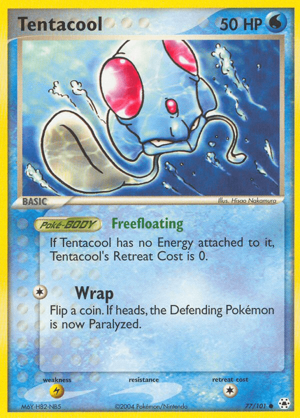 Tentacool — Hidden Legends Pokémon TCG card by Hisao Nakamura