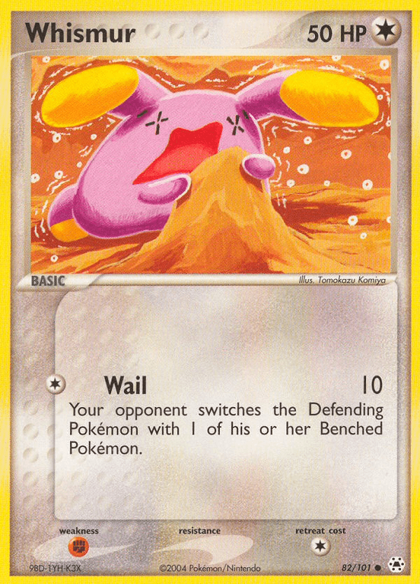 Whismur — Hidden Legends Pokémon TCG card by Tomokazu Komiya