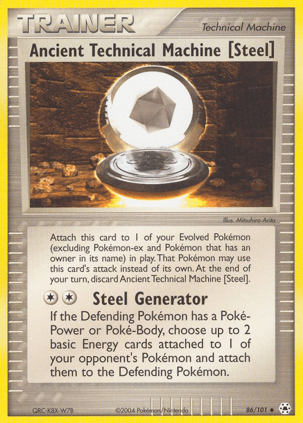 Ancient Technical Machine [Steel] — Hidden Legends Pokémon TCG card by Mitsuhiro Arita