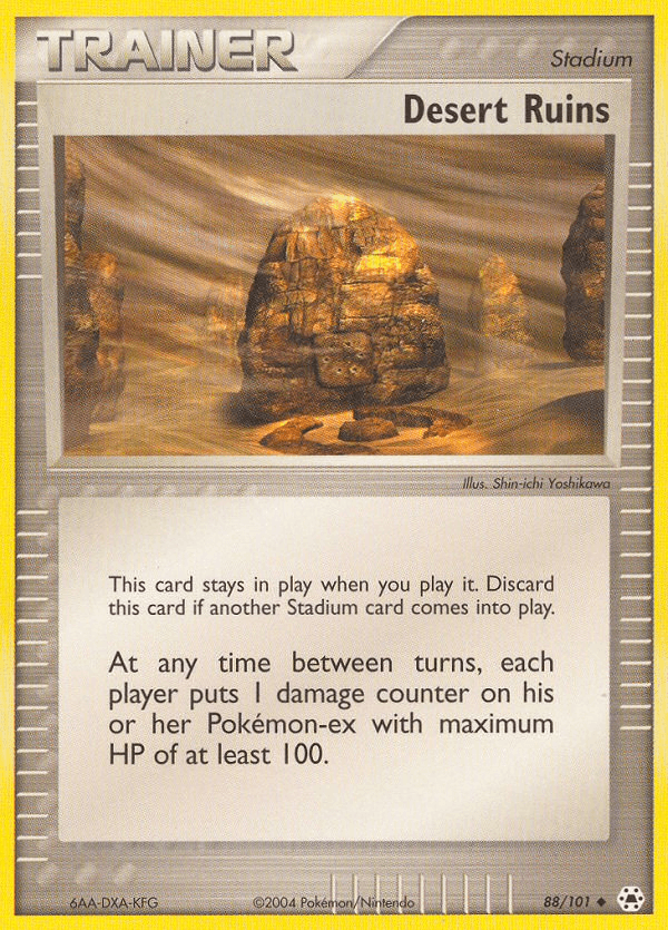 Desert Ruins — Hidden Legends Pokémon TCG card by Shin-ichi Yoshikawa