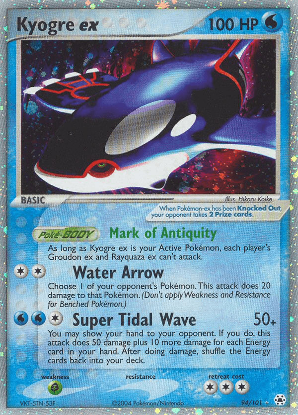 Kyogre ex — Pokémon TCG card