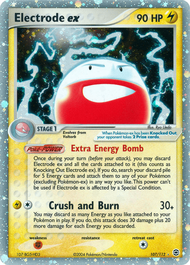 Electrode ex — FireRed & LeafGreen Pokémon TCG card by Ryo Ueda