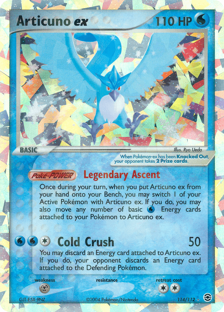 Articuno ex — FireRed & LeafGreen Pokémon TCG card by Ryo Ueda