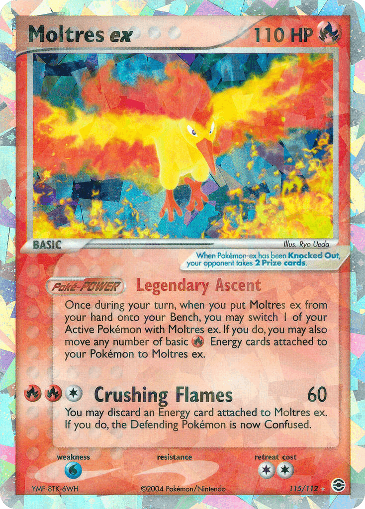 Moltres ex — FireRed & LeafGreen Pokémon TCG card by Ryo Ueda