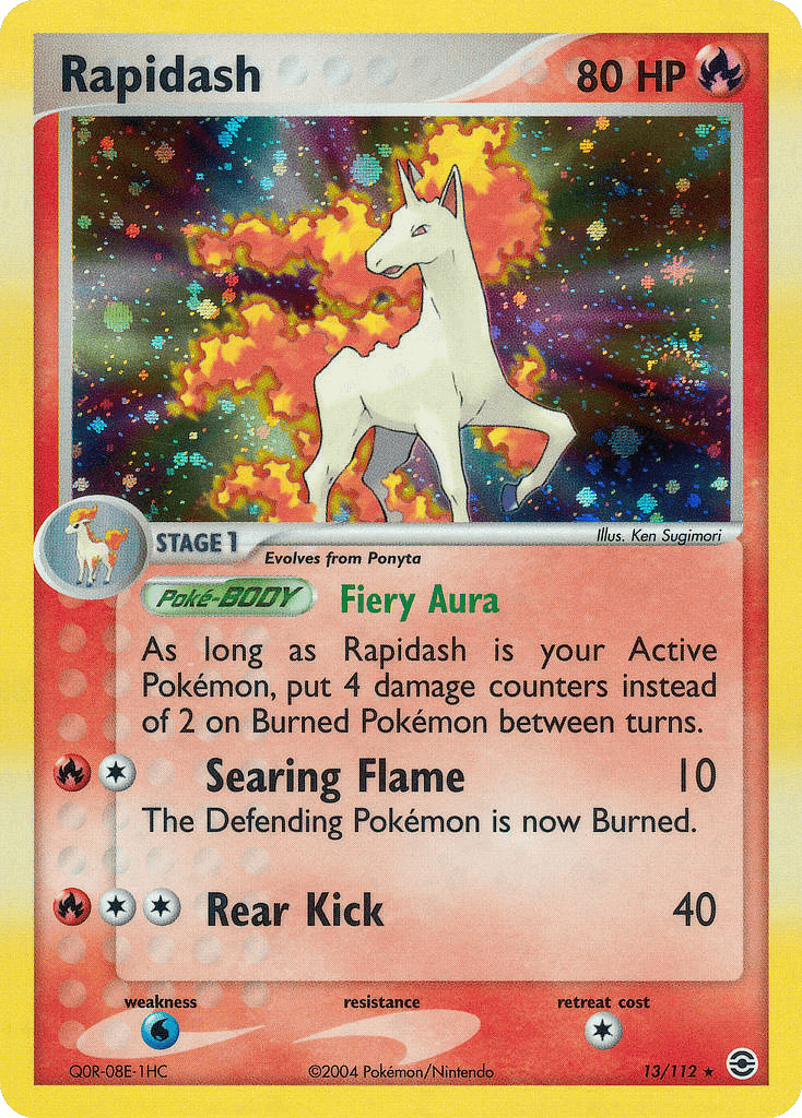 Rapidash — FireRed & LeafGreen Pokémon TCG card by Ken Sugimori