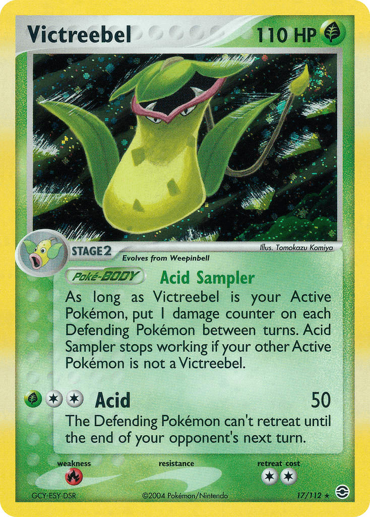 Victreebel — FireRed & LeafGreen Pokémon TCG card by Tomokazu Komiya