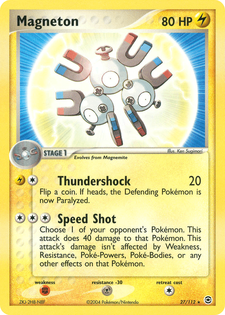 Magneton — FireRed & LeafGreen Pokémon TCG card by Ken Sugimori