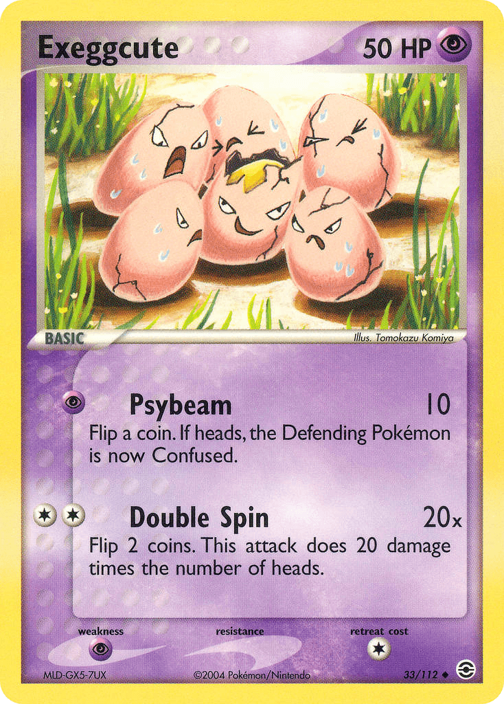 Exeggcute — FireRed & LeafGreen Pokémon TCG card by Tomokazu Komiya