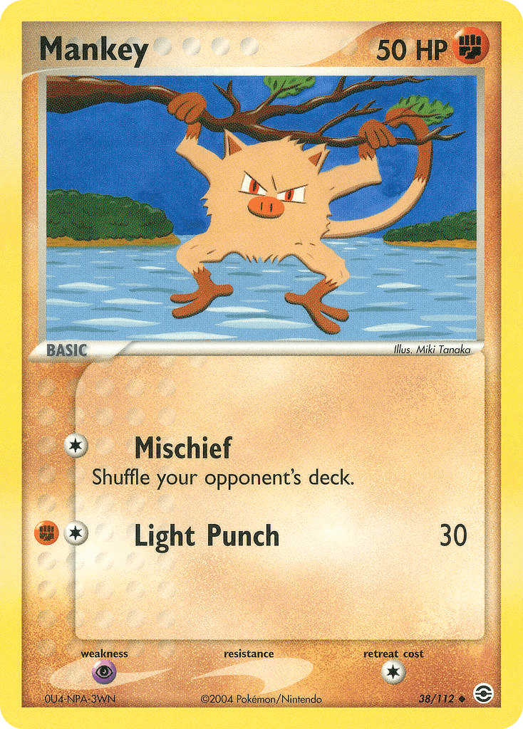 Mankey — FireRed & LeafGreen Pokémon TCG card by Miki Tanaka