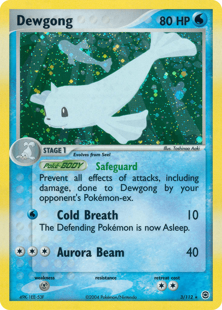 Dewgong — FireRed & LeafGreen Pokémon TCG card by Toshinao Aoki