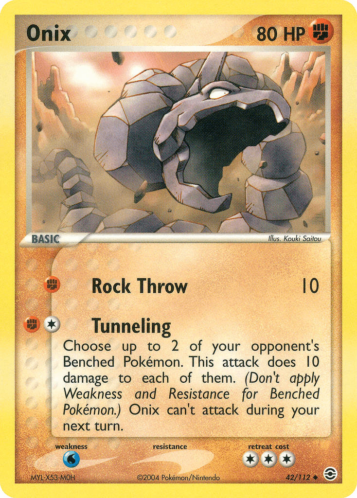 Onix — FireRed & LeafGreen Pokémon TCG card by Kouki Saitou