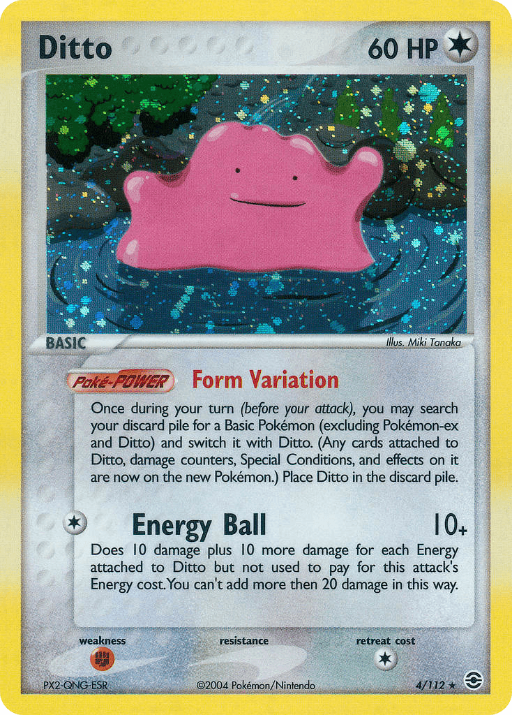 Ditto — FireRed & LeafGreen Pokémon TCG card by Miki Tanaka