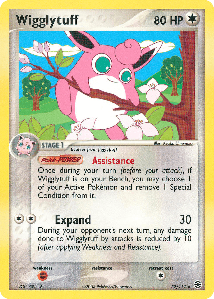 Wigglytuff — FireRed & LeafGreen Pokémon TCG card by Kyoko Umemoto