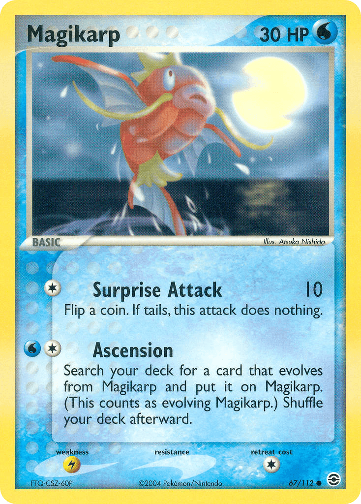 Magikarp — FireRed & LeafGreen Pokémon TCG card by Atsuko Nishida