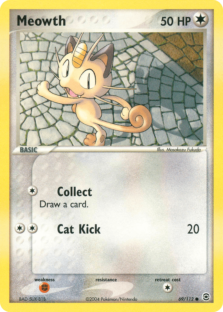 Meowth — FireRed & LeafGreen Pokémon TCG card by Masakazu Fukuda