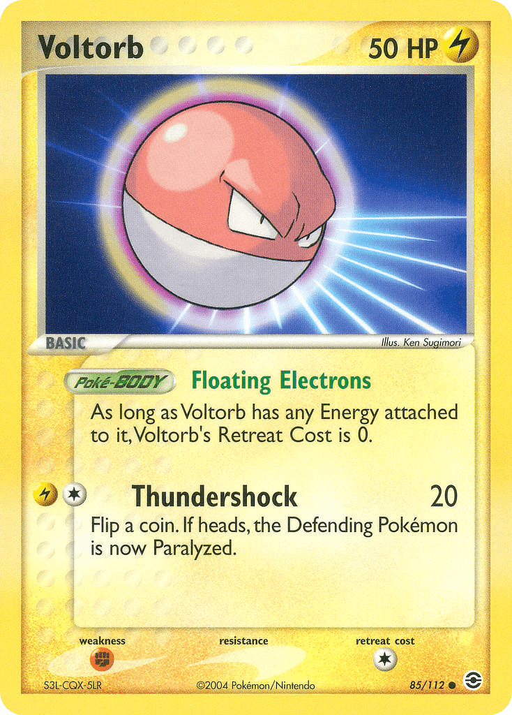 Voltorb — FireRed & LeafGreen Pokémon TCG card by Ken Sugimori