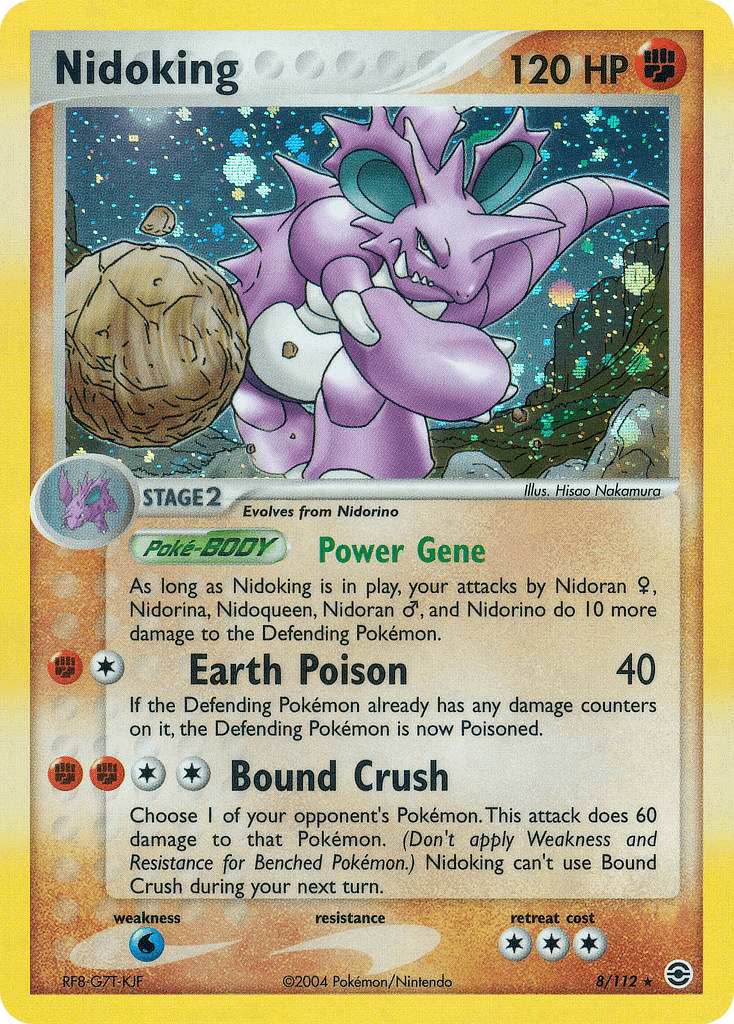 Nidoking — FireRed & LeafGreen Pokémon TCG card by Hisao Nakamura