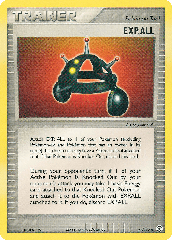 EXP.ALL — FireRed & LeafGreen Pokémon TCG card by Keiji Kinebuchi