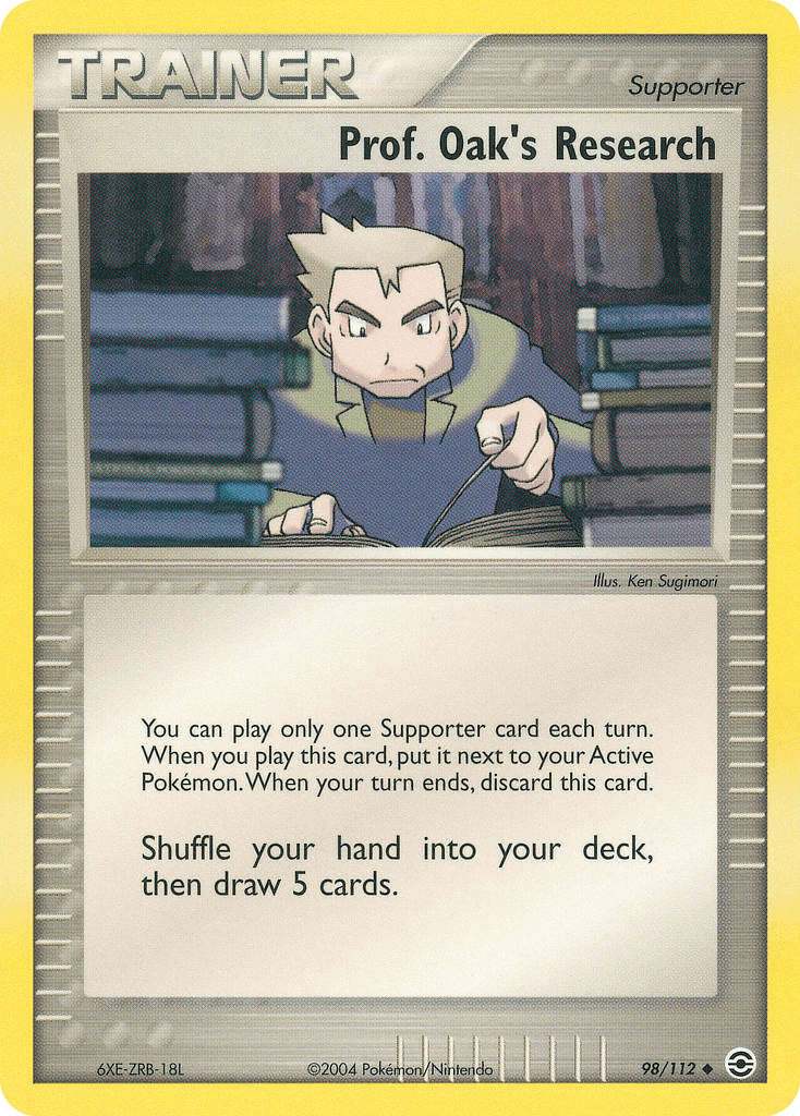 Prof. Oak's Research (2004-2005) — Professor Program Promos Pokémon TCG card by Ken Sugimori
