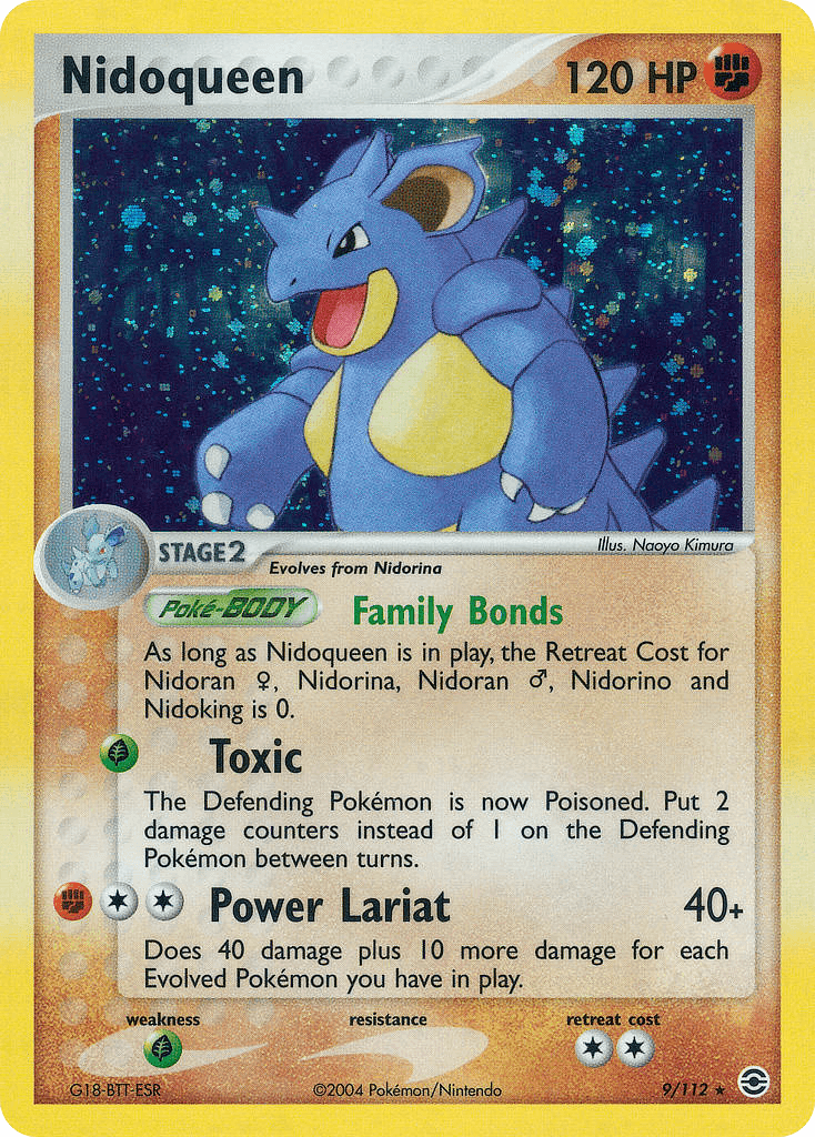 Nidoqueen — FireRed & LeafGreen Pokémon TCG card by Naoyo Kimura