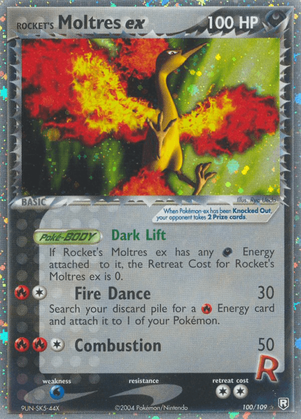 Rocket's Moltres ex — Team Rocket Returns
