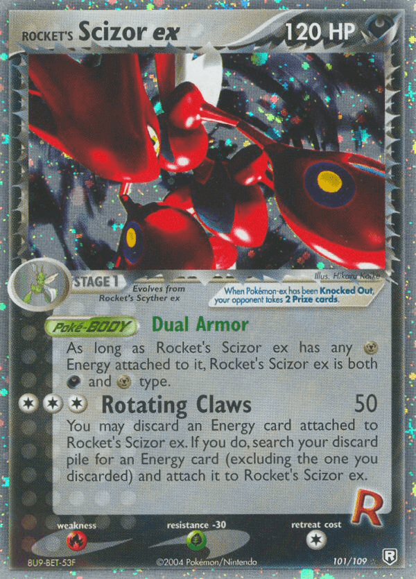 Rocket's Scizor ex — Team Rocket Returns