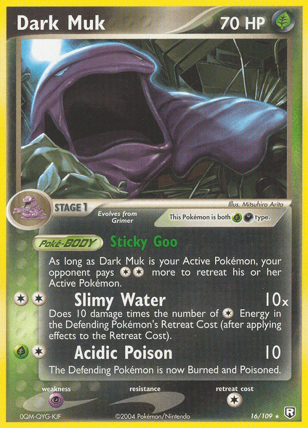 Dark Muk — Team Rocket Returns Pokémon TCG card by Mitsuhiro Arita