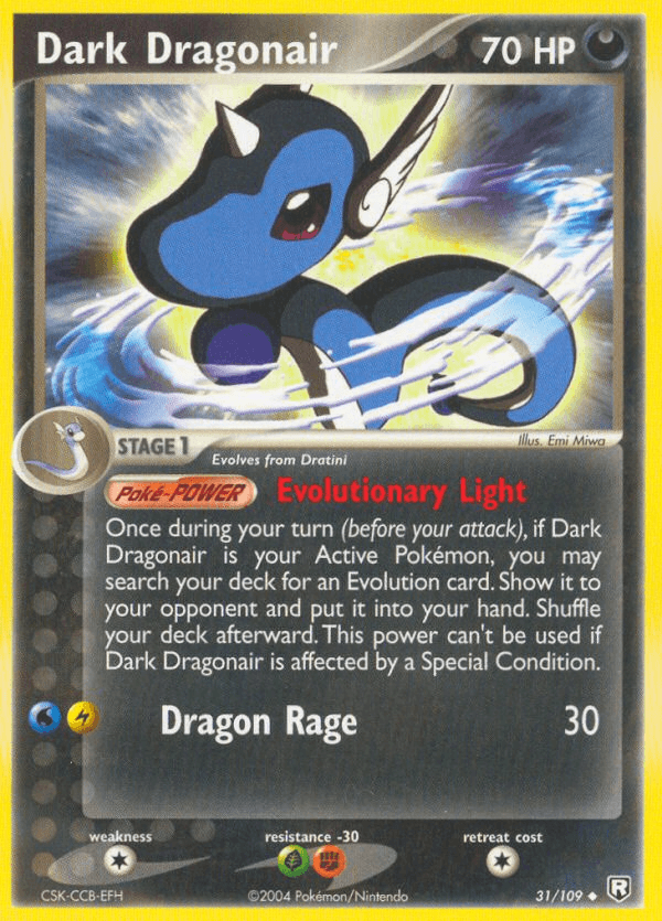 Dark Dragonair — Team Rocket Returns Pokémon TCG card by Emi Miwa
