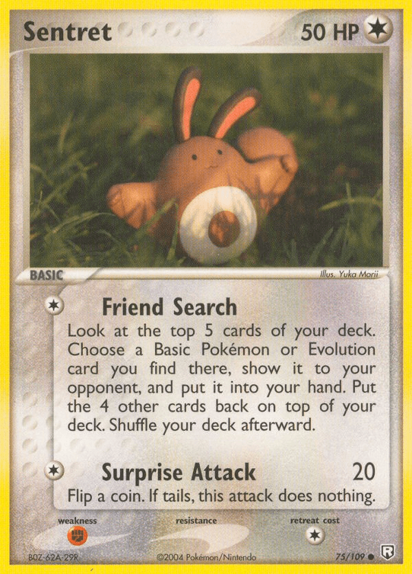 Sentret — Team Rocket Returns Pokémon TCG card by Yuka Morii