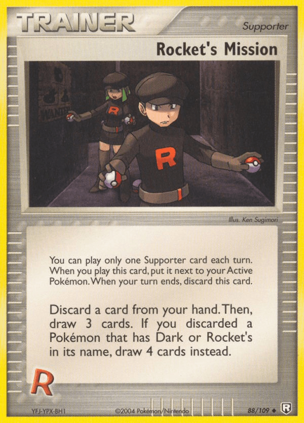 Rocket's Mission — Team Rocket Returns Pokémon TCG card by Ken Sugimori