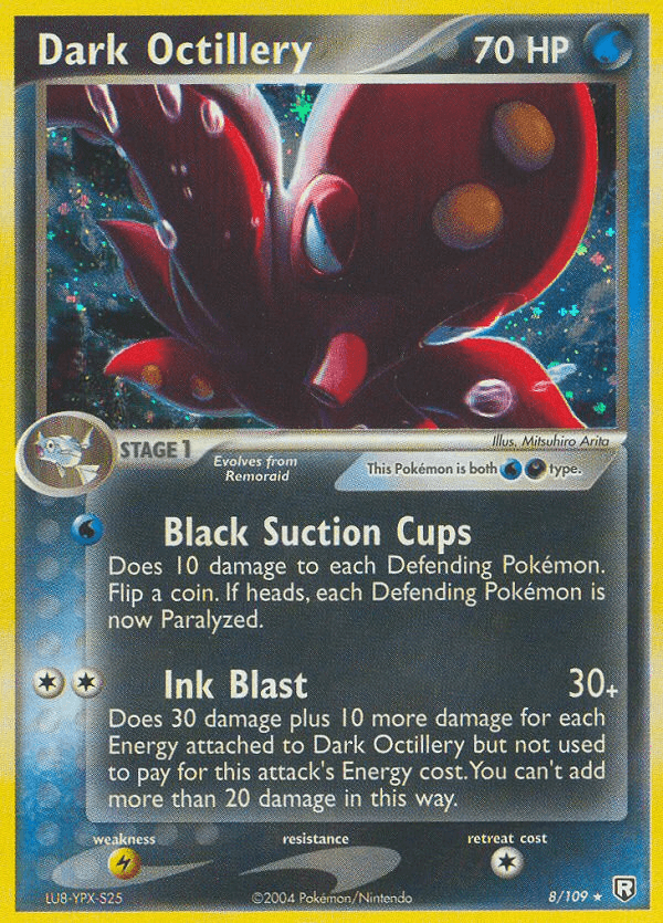 Dark Octillery — Team Rocket Returns Pokémon TCG card by Mitsuhiro Arita
