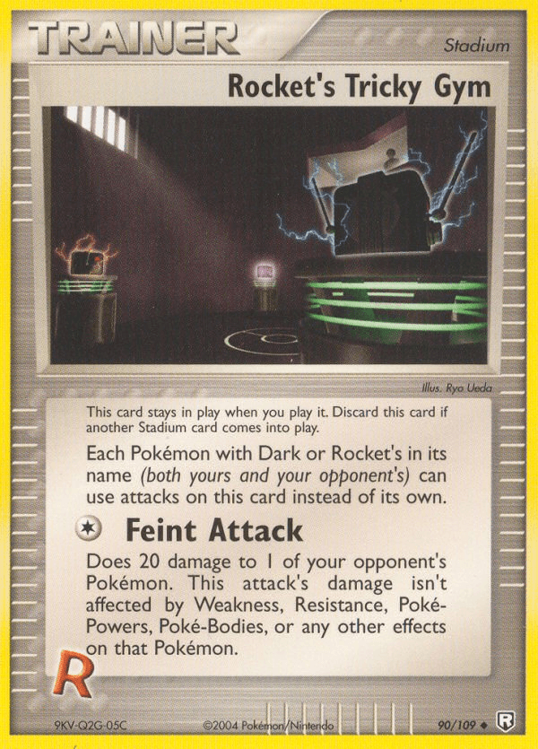 Rocket's Tricky Gym — Team Rocket Returns Pokémon TCG card by Ryo Ueda