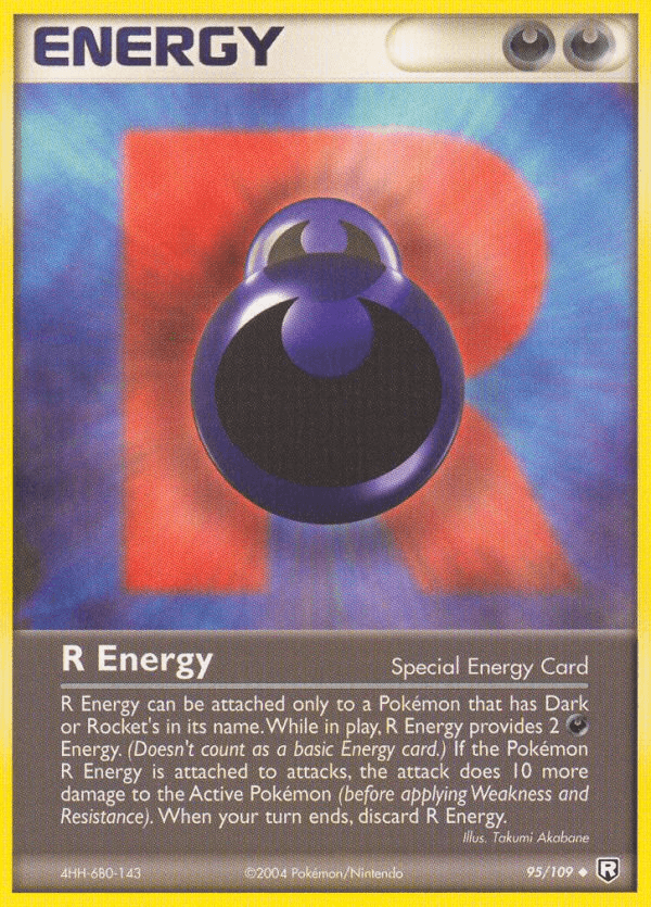 R Energy — Team Rocket Returns Pokémon TCG card by Takumi Akabane