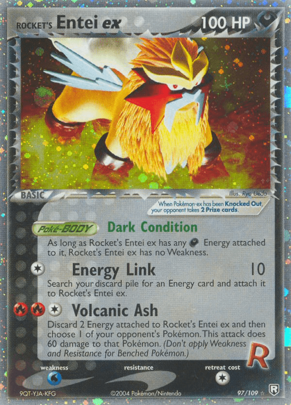 Rocket's Entei ex — Team Rocket Returns