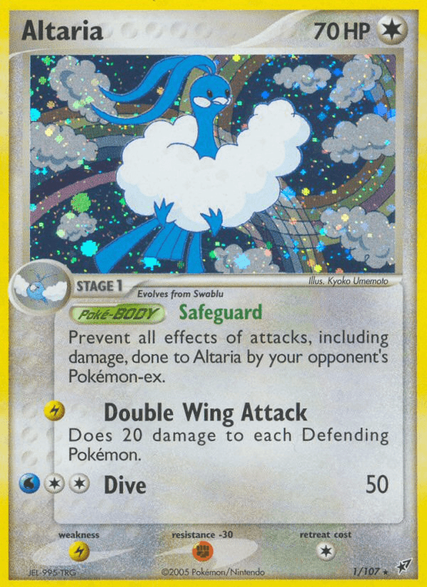 Altaria — Deoxys Pokémon TCG card by Kyoko Umemoto