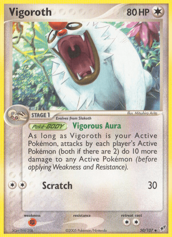 Vigoroth — Deoxys Pokémon TCG card by Mitsuhiro Arita