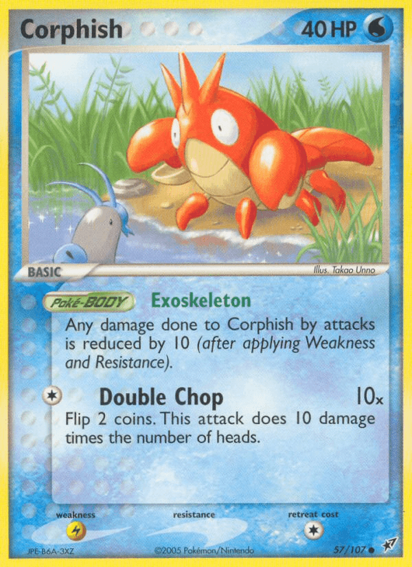 Corphish — Deoxys Pokémon TCG card by Takao Unno