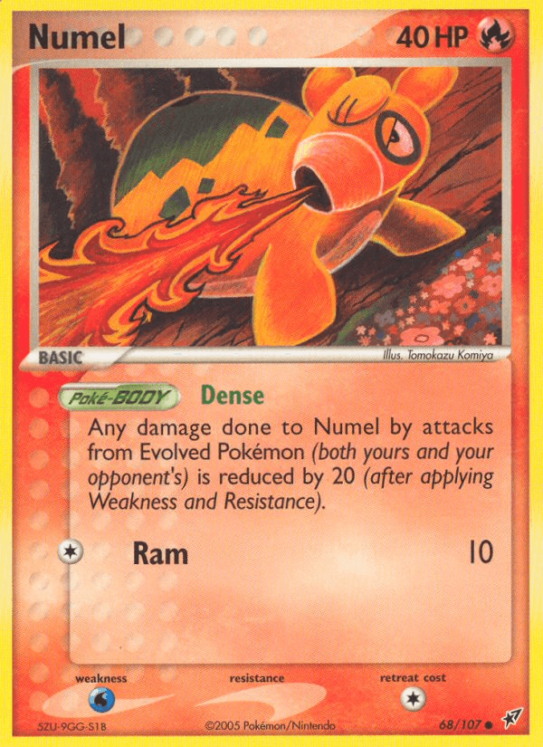 Numel — Deoxys Pokémon TCG card by Tomokazu Komiya