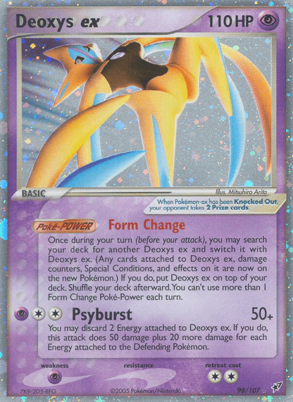 Deoxys ex (Attack Forme) — Deoxys Pokémon TCG card by Mitsuhiro Arita