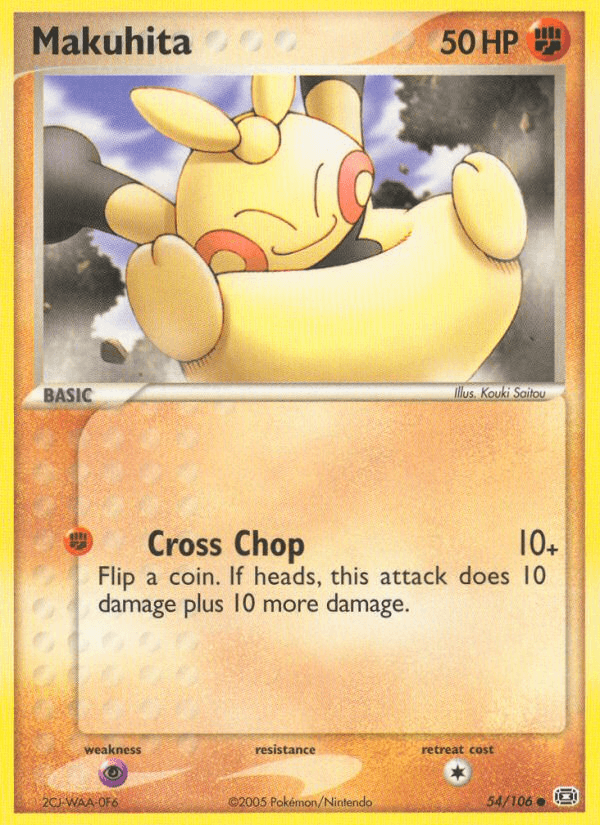 Makuhita — Emerald Pokémon TCG card by Kouki Saitou