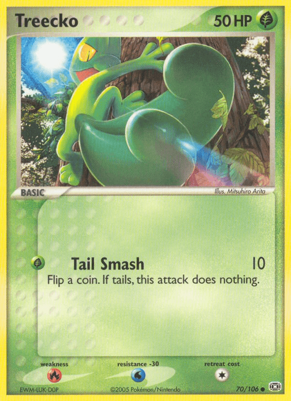Treecko — Emerald Pokémon TCG card by Mitsuhiro Arita