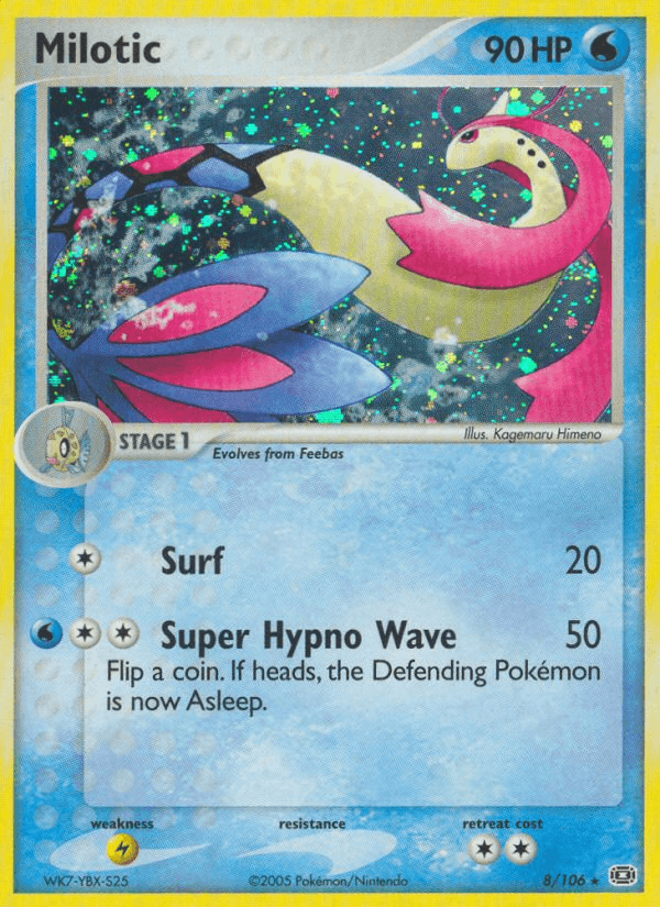 Milotic — Emerald Pokémon TCG card by Kagemaru Himeno